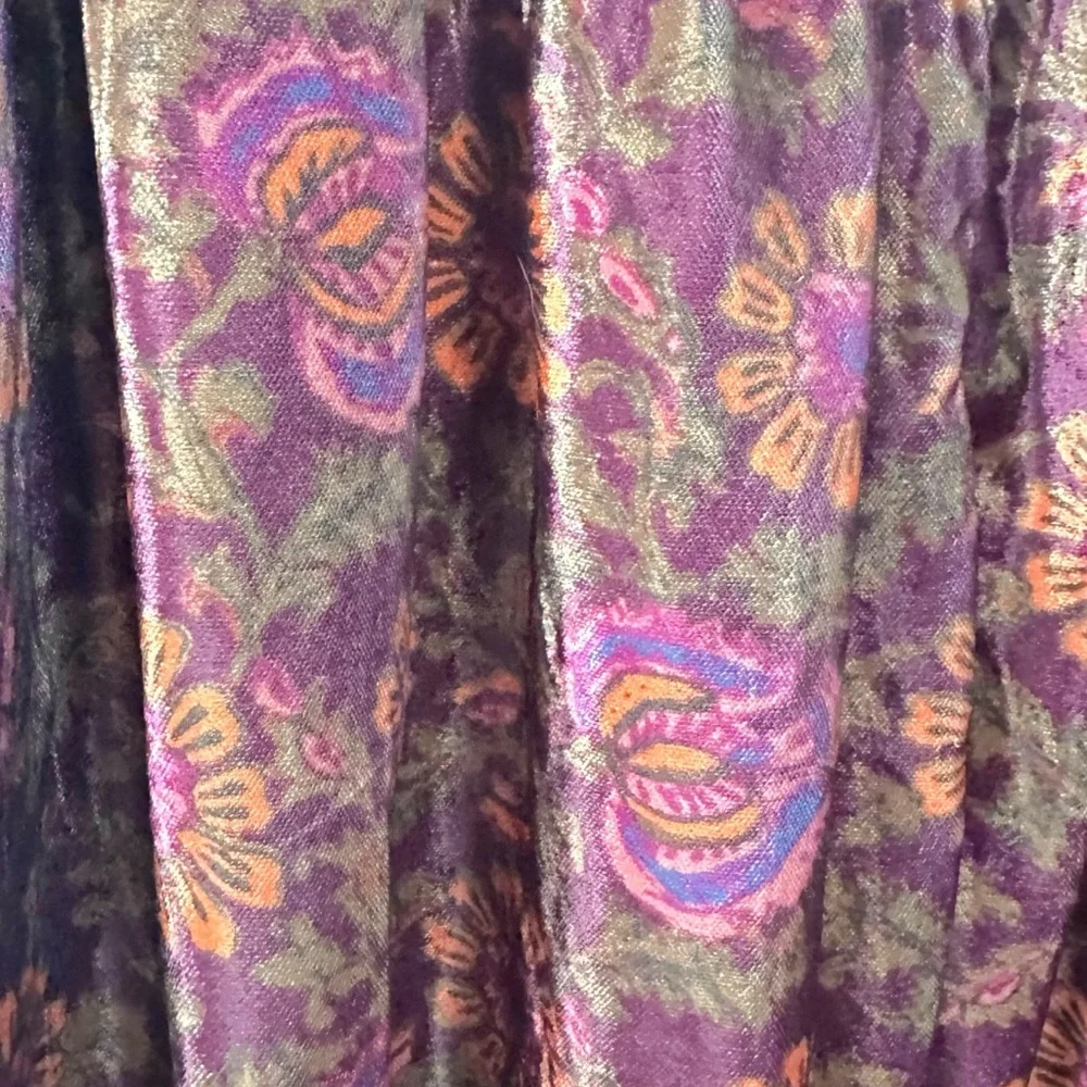 Free People FP One Marla Velvet Harem Gypsy Pants Plum Size Large NEW Bohemian